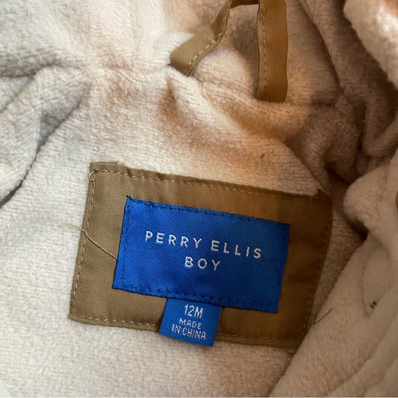 Perry Ellis Suede Color Fleece Line Quilted Jacket - Picture 3 of 7